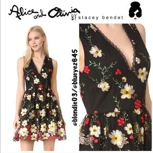 Alice + Olivia “Becca” pouf dress 0